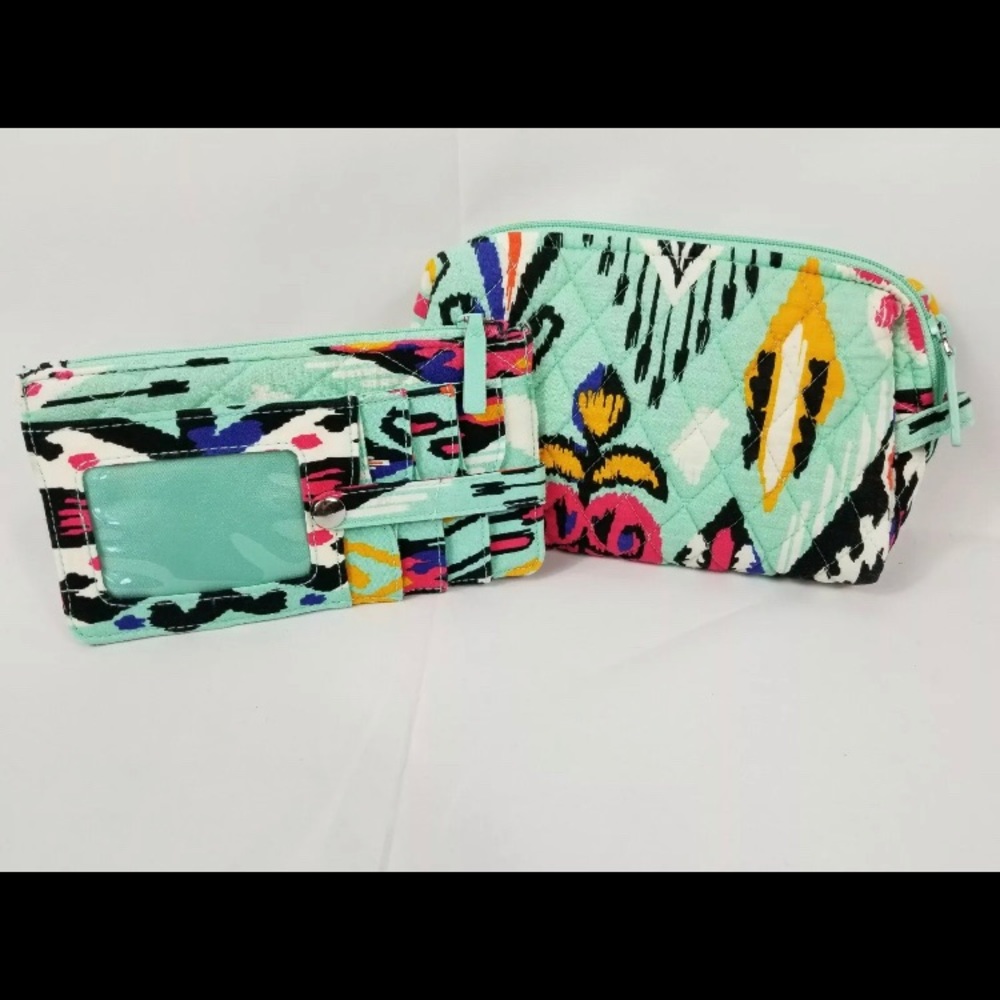 Vera Bradley Wallet and Cosmetic Bag in Pueblo